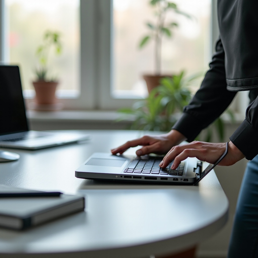 laptop pc opstelling