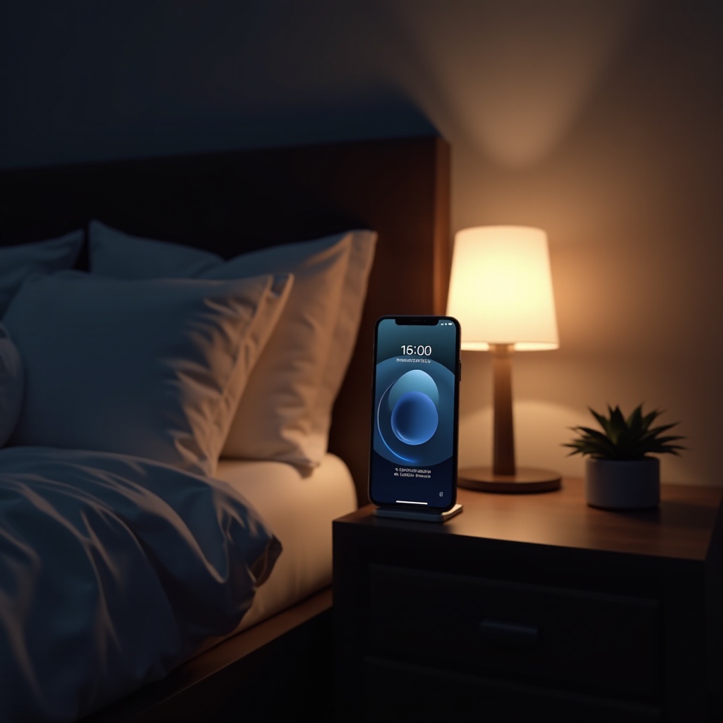 iphone in nachtkastmodus