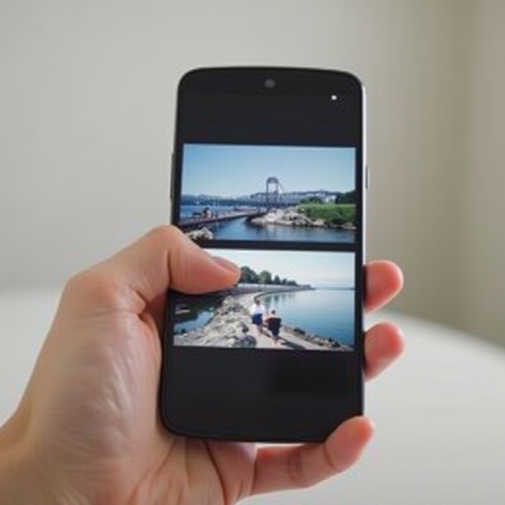 Android'de iki resmi yan yana nasıl koyarım