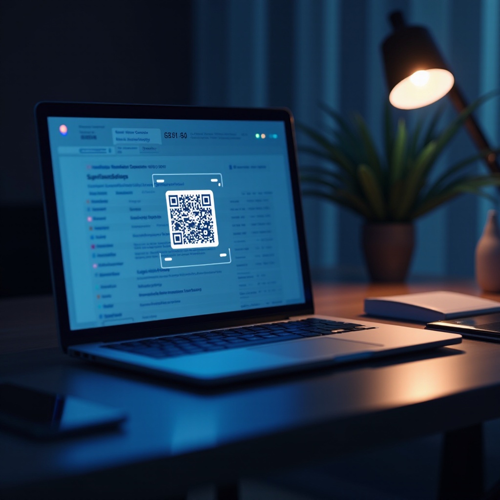 quét mã qr từ máy tính xách tay