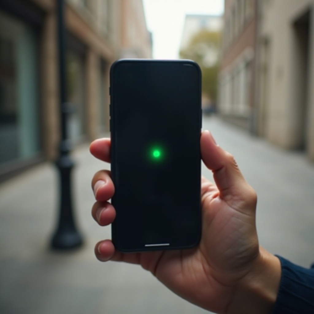 điểm xanh trên màn hình iPhone