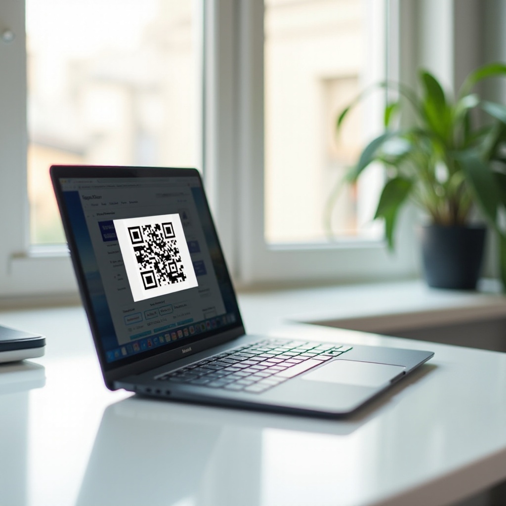 scan qr-code vanaf laptop