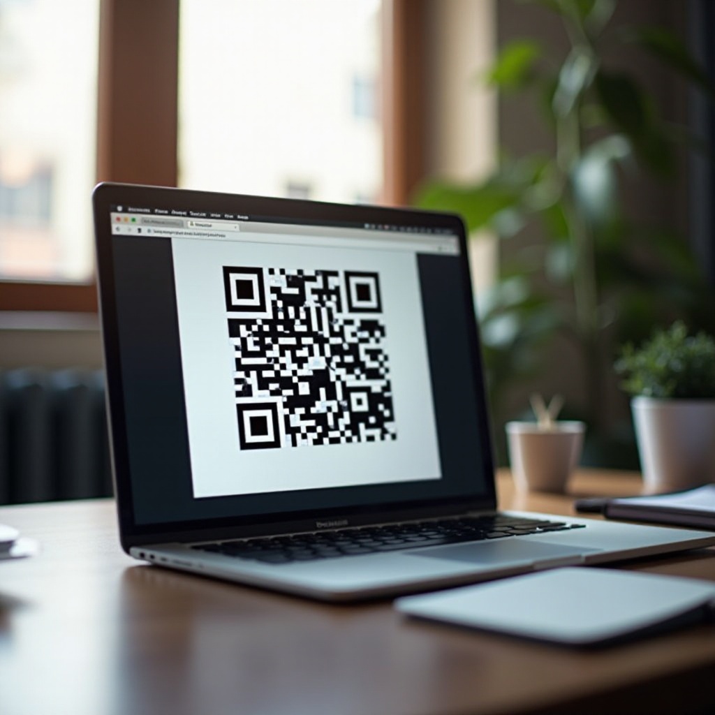 laptop'tan qr kodunu tara