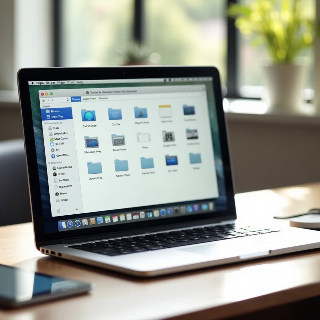 macos finder werkbalk aanpassen openen met